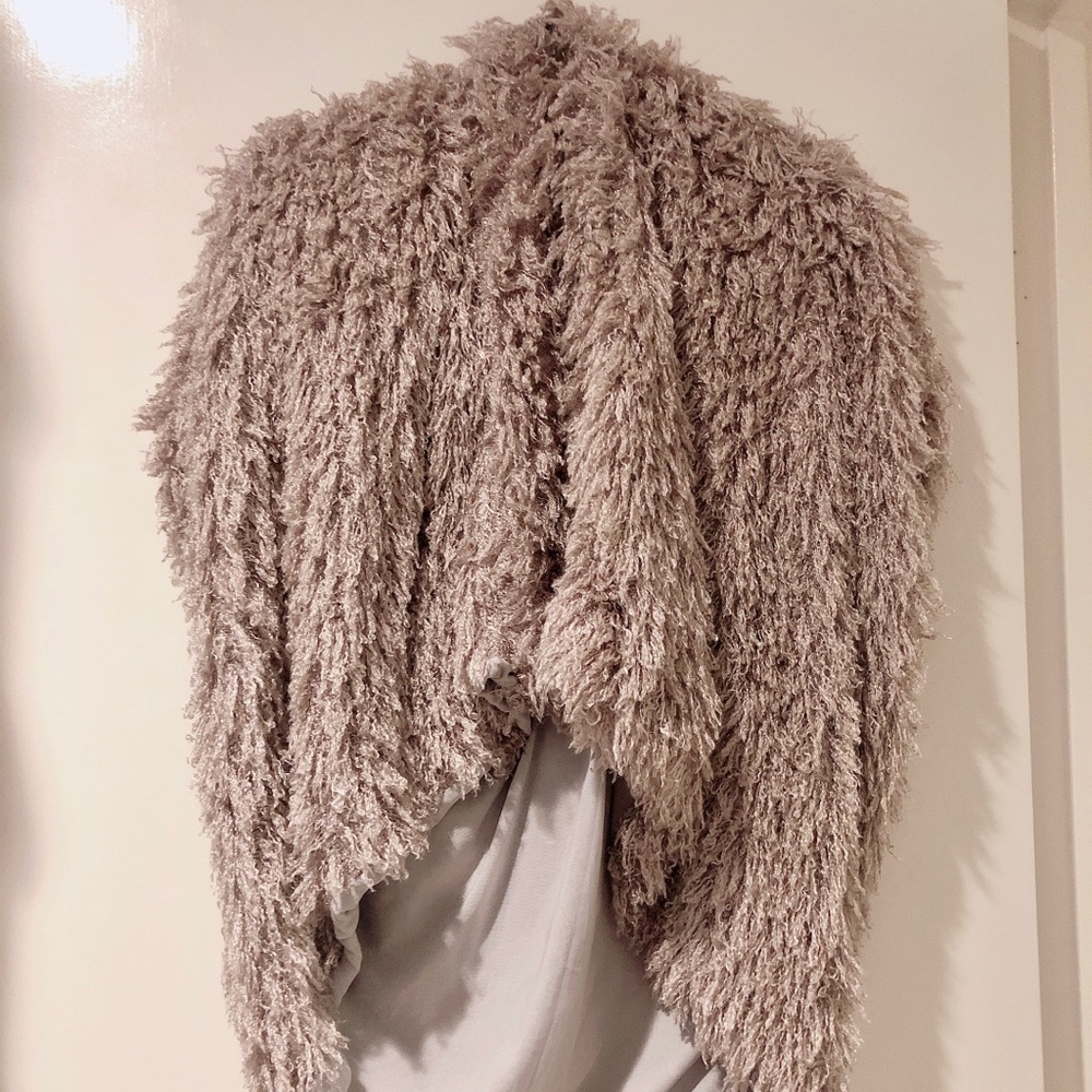 Designer Dust Rose Pink Faux Furry Gilet Vest